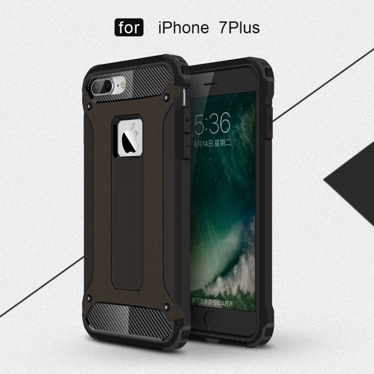 สำหรับ iPhone 8 Plus และ 7 Plus เคส Tough Armor TPU + PC, For iPhone 7 Plus
