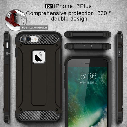 สำหรับ iPhone 8 Plus และ 7 Plus เคส Tough Armor TPU + PC, For iPhone 7 Plus