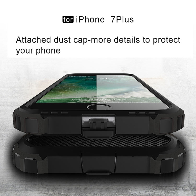 สำหรับ iPhone 8 Plus และ 7 Plus เคส Tough Armor TPU + PC, For iPhone 7 Plus