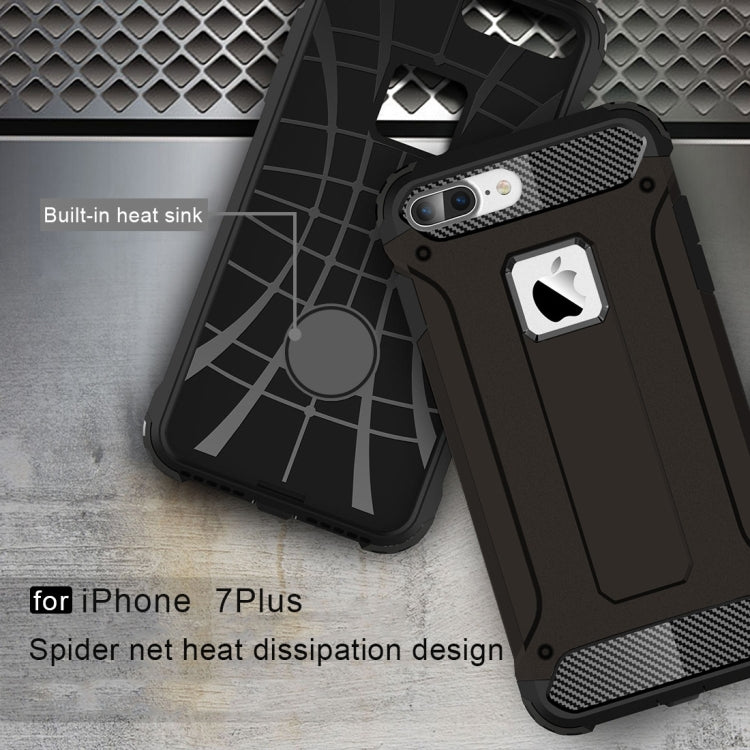 สำหรับ iPhone 8 Plus และ 7 Plus เคส Tough Armor TPU + PC, For iPhone 7 Plus