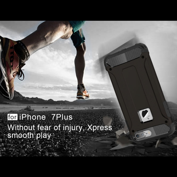 สำหรับ iPhone 8 Plus และ 7 Plus เคส Tough Armor TPU + PC, For iPhone 7 Plus