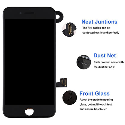 หน้าจอ LCD และชุดประกอบ Digitizer รวมถึงกล้องหน้าสำหรับ iPhone 7 Plus, i7 Plus Black with Camera, i7 Plus White with Camera