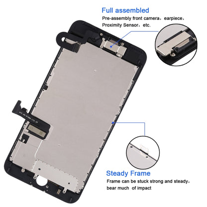 หน้าจอ LCD และชุดประกอบ Digitizer รวมถึงกล้องหน้าสำหรับ iPhone 7 Plus, i7 Plus Black with Camera, i7 Plus White with Camera