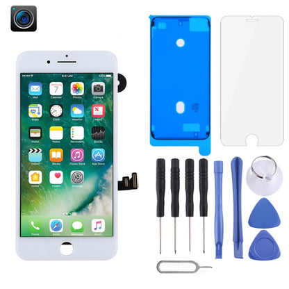 หน้าจอ LCD และชุดประกอบ Digitizer รวมถึงกล้องหน้าสำหรับ iPhone 7 Plus, i7 Plus Black with Camera, i7 Plus White with Camera