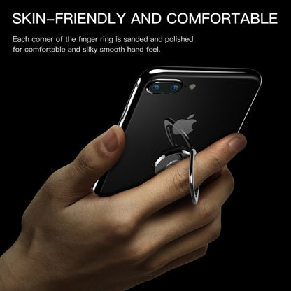 Baseus Universal 360 องศา Rotatable Privity ขายึดแหวนโลหะสำหรับ iPhone, Samsung, HTC, LG, Huawei, Xiaomi, vivo, OPPO, โทรศัพท์มือถือหรือแท็บเล็ต Meizu, แผ่นเหล็กในตัว, รองรับแม่เหล็ก