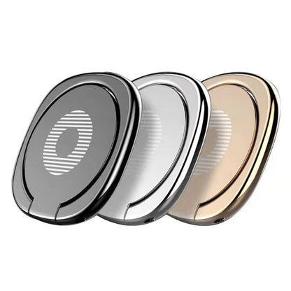 Baseus Universal 360 องศา Rotatable Privity ขายึดแหวนโลหะสำหรับ iPhone, Samsung, HTC, LG, Huawei, Xiaomi, vivo, OPPO, โทรศัพท์มือถือหรือแท็บเล็ต Meizu, แผ่นเหล็กในตัว, รองรับแม่เหล็ก