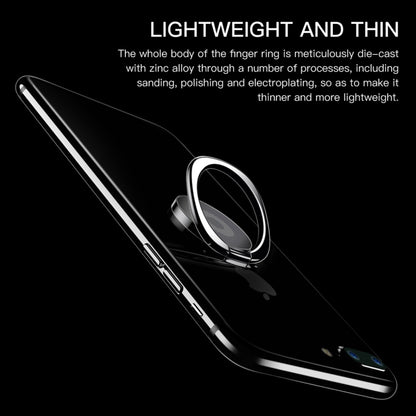 Baseus Universal 360 องศา Rotatable Privity ขายึดแหวนโลหะสำหรับ iPhone, Samsung, HTC, LG, Huawei, Xiaomi, vivo, OPPO, โทรศัพท์มือถือหรือแท็บเล็ต Meizu, แผ่นเหล็กในตัว, รองรับแม่เหล็ก
