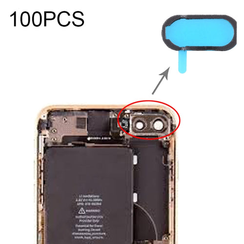 100 ชิ้นสำหรับ iPhone 7 Plus กลับกล้องแผ่นโฟมฟองน้ำกันฝุ่น, For iPhone 7 Plus