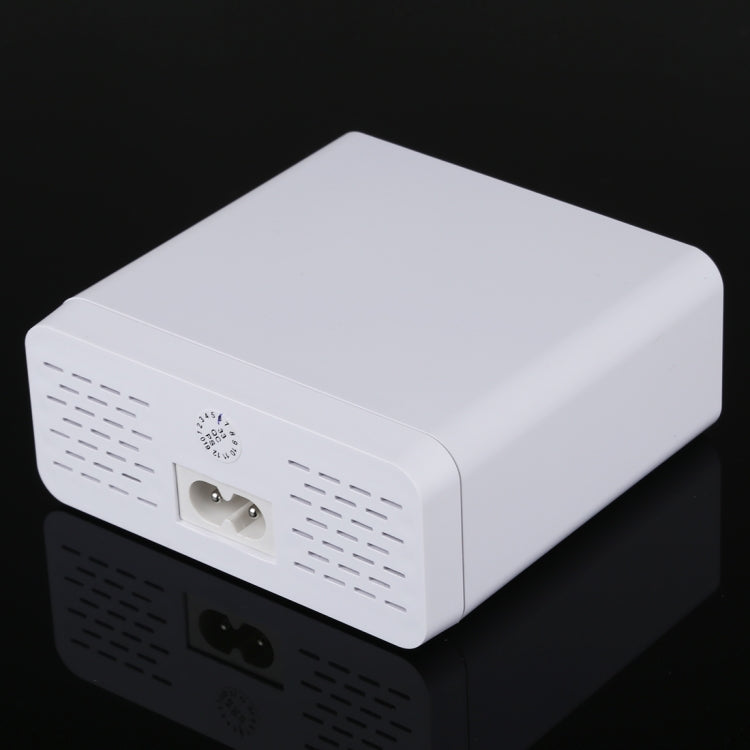 899 30W QC 3.0 6 พอร์ต USB ที่ชาร์จเร็วพร้อมจอแสดงผลดิจิตอล LCD, ปลั๊ก EU, 899