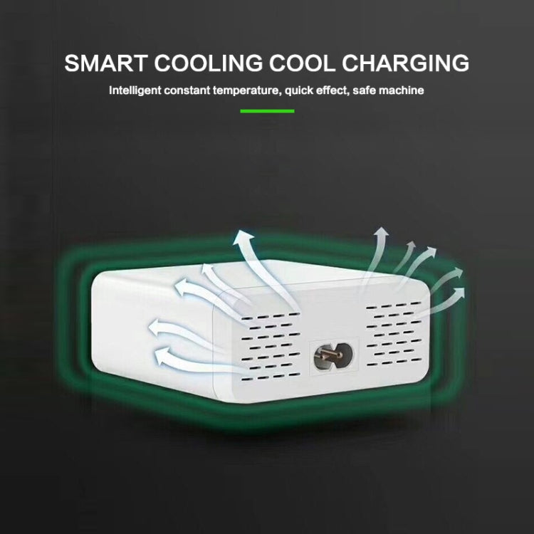 899 30W QC 3.0 6 พอร์ต USB ที่ชาร์จเร็วพร้อมจอแสดงผลดิจิตอล LCD, ปลั๊ก EU, 899
