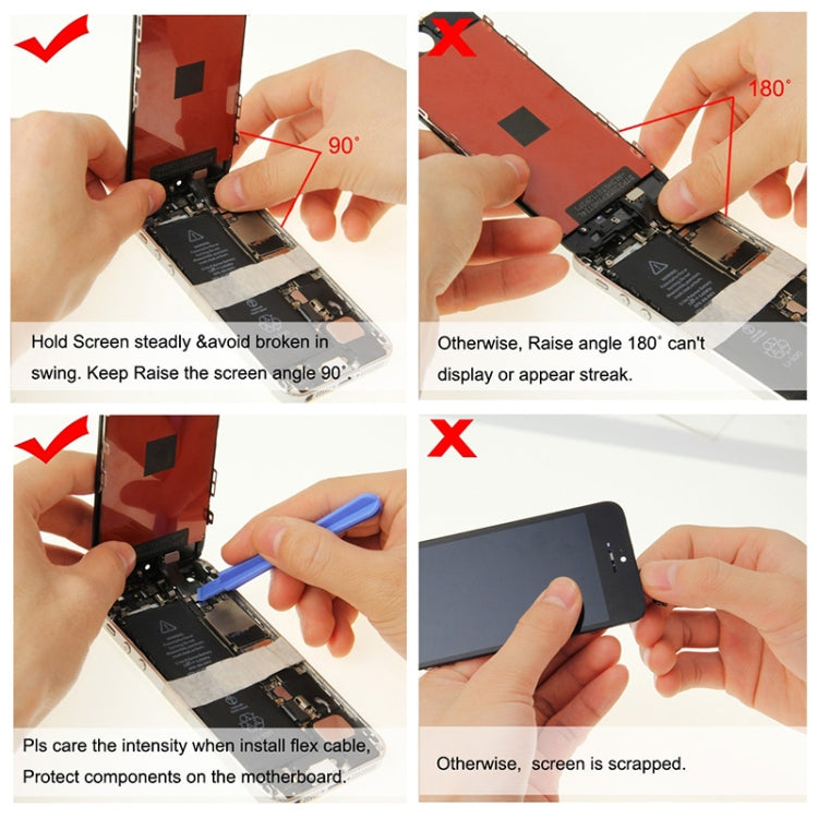 หน้าจอ LCD และชุดประกอบ Digitizer สำหรับ iPhone 7 Plus, i7 Plus White, i7 Plus Black