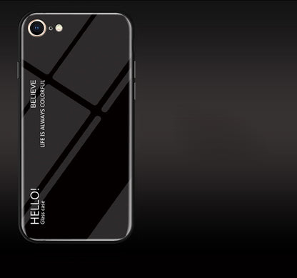 เคสกระจกสีไล่โทนสีสำหรับ iPhone 8 และ 7, iPhone 8 & 7