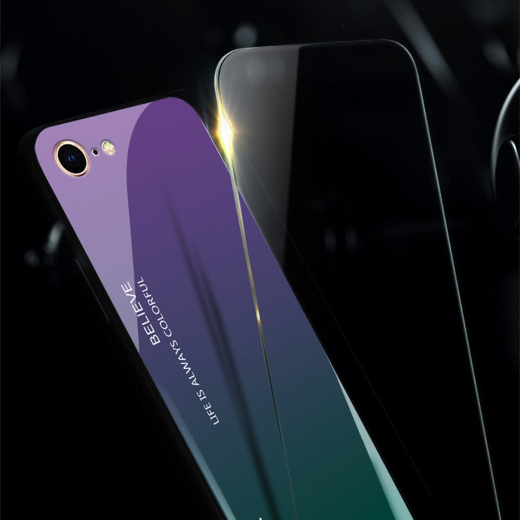 เคสกระจกสีไล่โทนสีสำหรับ iPhone 8 และ 7, iPhone 8 & 7