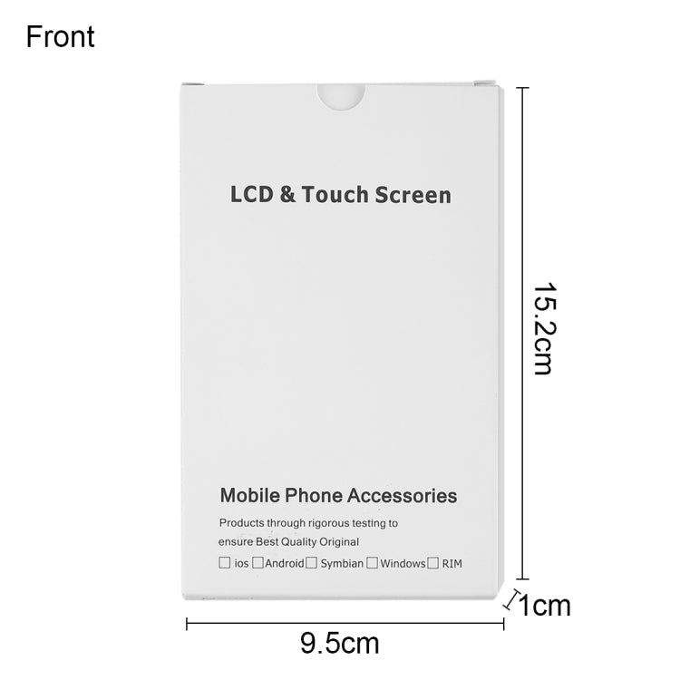 50 ชิ้นบรรจุภัณฑ์กระดาษแข็งกล่องสีขาวสำหรับ iPhone 8/7 หน้าจอ LCD และชุดประกอบเต็ม Digitizer, i7 / i8 Packaging Box