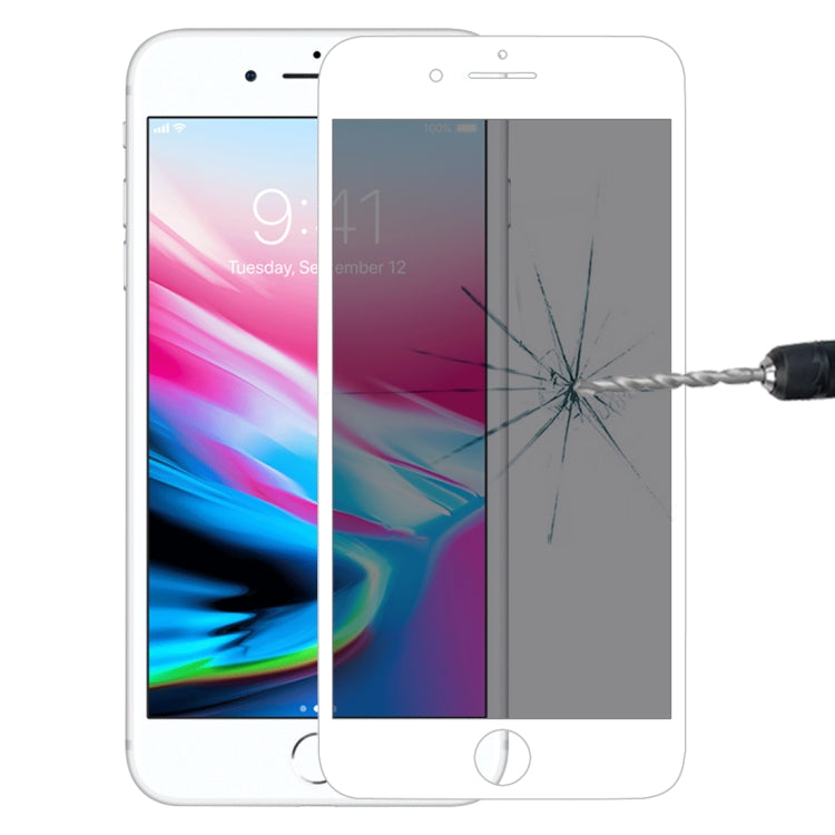 ฟิล์มกระจกนิรภัยป้องกันการมองลอด 9H 6D สำหรับ iPhone SE 2022/2020/8/7, For iPhone SE 2022 / 2020 / 8 / 7(Black), For iPhone 7(White)