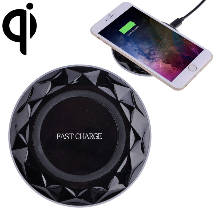 เครื่องชาร์จไร้สายชาร์จเร็วมาตรฐาน Diamond Qi Standard DC5V ความยาวสายเคเบิล: 1 ม, DC5V Black, DC5V