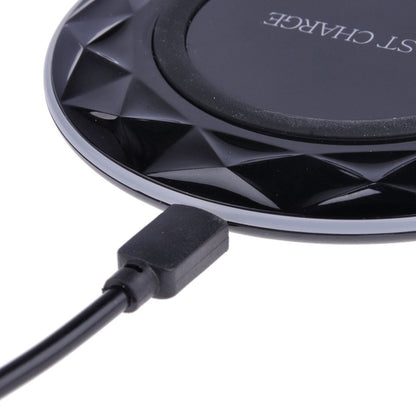 เครื่องชาร์จไร้สายชาร์จเร็วมาตรฐาน Diamond Qi Standard DC5V ความยาวสายเคเบิล: 1 ม, DC5V Black, DC5V
