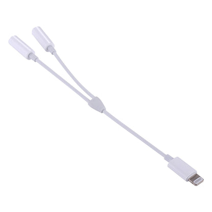 MH027 16 ซม. 2 in 1 Dual 3.5 มม. หญิงถึง 8 พินอะแดปเตอร์เสียงชาย