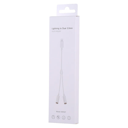 MH027 16 ซม. 2 in 1 Dual 3.5 มม. หญิงถึง 8 พินอะแดปเตอร์เสียงชาย