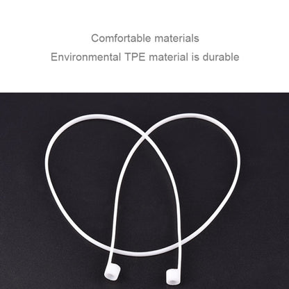 หูฟังไร้สายบลูทูธสายรัดป้องกันการสูญหายซิลิโคนหูฟัง unisex สายป้องกันการสูญหายสำหรับ Apple AirPods 1/2 ความยาวสายเคเบิล: 60 ซม.