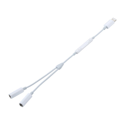 MH026 8 Pin Male to Dual 3.5 มม. แจ็คหูฟังหญิงสายควบคุมอะแดปเตอร์เสียง