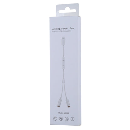 MH026 8 Pin Male to Dual 3.5 มม. แจ็คหูฟังหญิงสายควบคุมอะแดปเตอร์เสียง