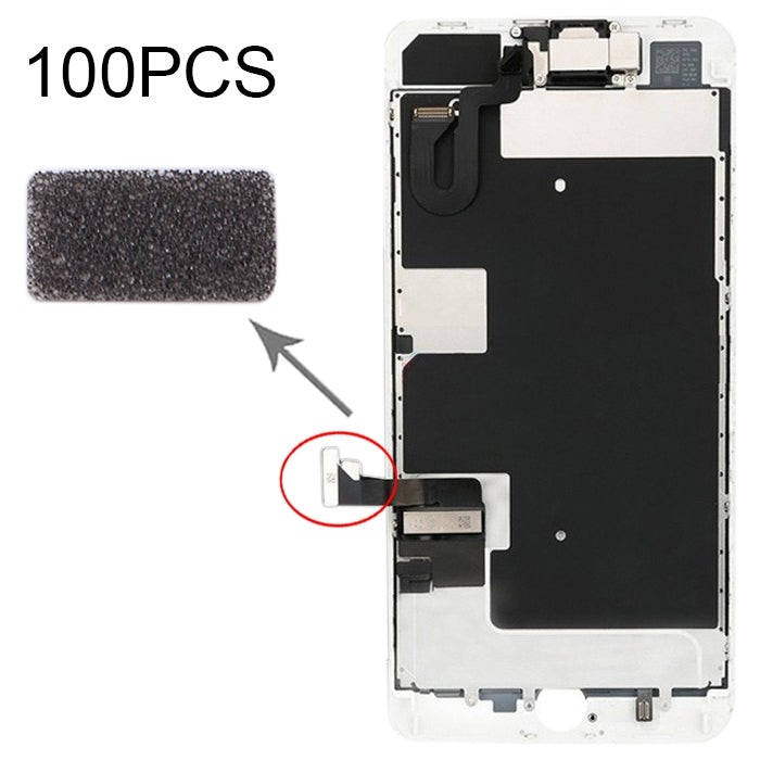 100 PCS จอแสดงผล LCD Stick Cotton Pads สำหรับ iPhone 8, For iPhone 8