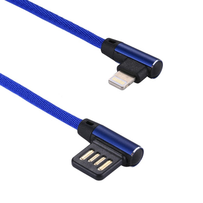 1 ม. 2.4A เอาต์พุต USB ถึง 8 Pin Double Elbow Design ไนลอนสานสไตล์ Data Sync สายชาร์จ, 8 Pin Dark Blue, 8 Pin Blue, 8 Pin Red, 8 Pin Black, 8 Pin Coffee