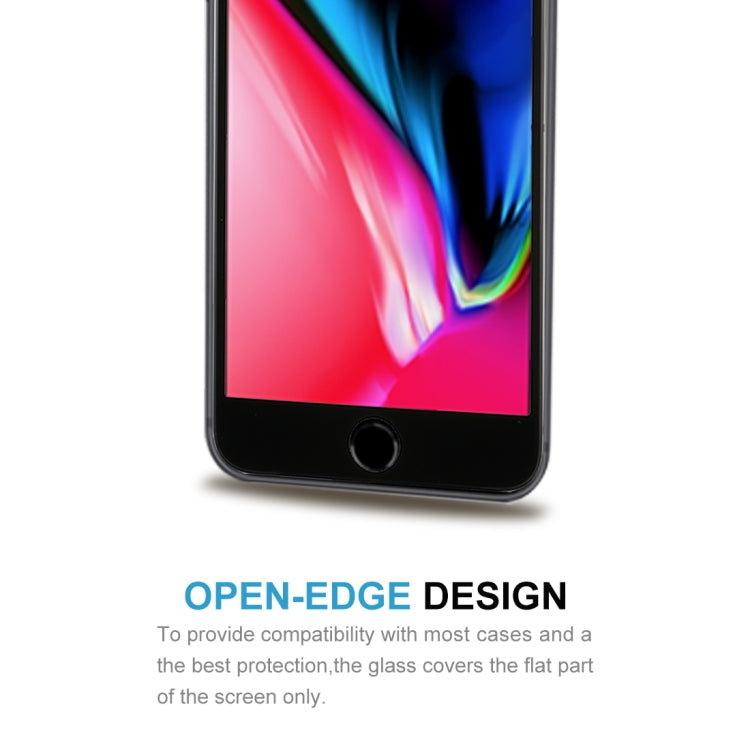 สำหรับ iPhone 8/7 0.3 มม. 9H ความแข็งพื้นผิวโค้งแบบเต็มหน้าจอกระจกกันรอยหน้าจอ, For iPhone 8 & 7(1 PC)