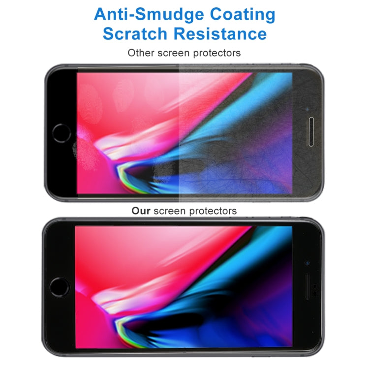 สำหรับ iPhone 8/7 0.3 มม. 9H ความแข็งพื้นผิวโค้งแบบเต็มหน้าจอกระจกกันรอยหน้าจอ, For iPhone 8 & 7(1 PC)