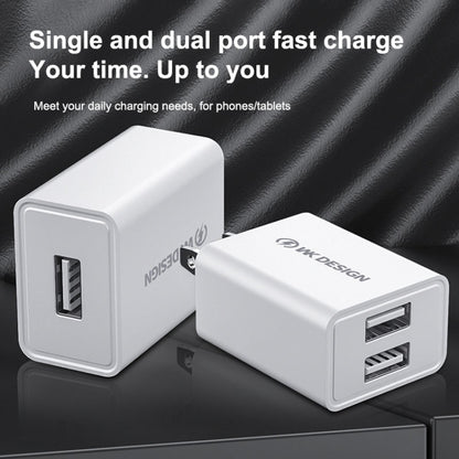 WK WP-U118 10W พอร์ต USB เดี่ยวอะแดปเตอร์ชาร์จไฟสำหรับเดินทาง, ปลั๊ก US, WP-U118 US Plug