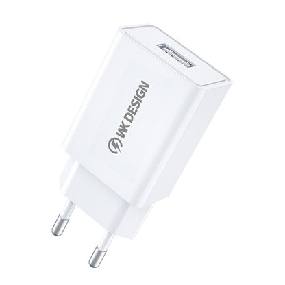 WK WP-U118 10W พอร์ต USB เดี่ยวอะแดปเตอร์ชาร์จไฟสำหรับเดินทาง, ปลั๊ก EU, WP-U118 EU Plug