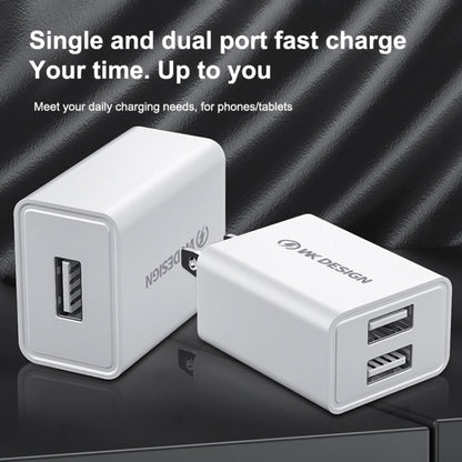 WK WP-U118 10W พอร์ต USB เดี่ยวอะแดปเตอร์ชาร์จไฟสำหรับเดินทาง, ปลั๊ก EU, WP-U118 EU Plug