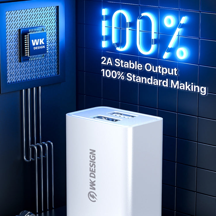 WK WP-U118 10W พอร์ต USB เดี่ยวอะแดปเตอร์ชาร์จไฟสำหรับเดินทาง, ปลั๊ก EU, WP-U118 EU Plug