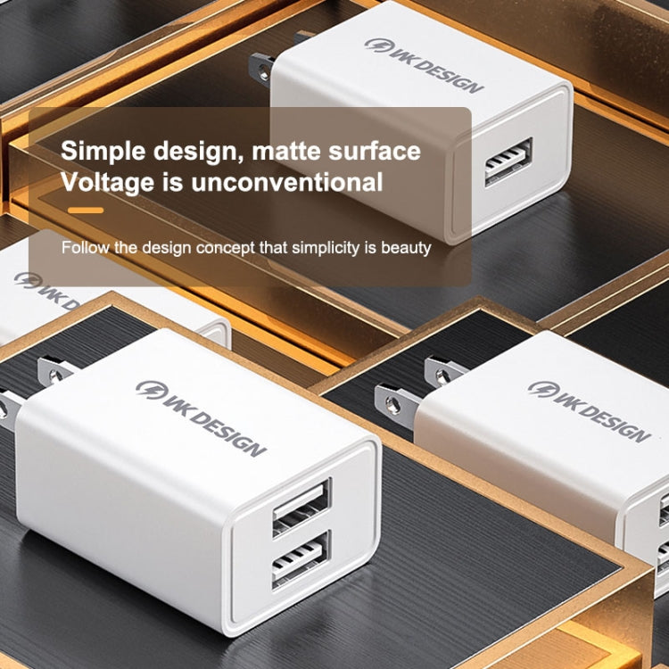 WK WP-U118 10W พอร์ต USB เดี่ยวอะแดปเตอร์ชาร์จไฟสำหรับเดินทาง, ปลั๊ก EU, WP-U118 EU Plug