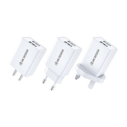WK WP-U119 10W พอร์ต USB คู่อะแดปเตอร์ชาร์จไฟสำหรับเดินทาง, ปลั๊ก US, WP-U119 US Plug