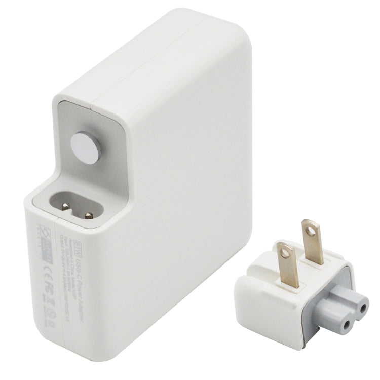 เครื่องชาร์จแบบพกพา Type-C Power Adapter 87W พร้อมสายชาร์จ Type-C ยาว 1.8 ม. ปลั๊ก US, 87W US Plug