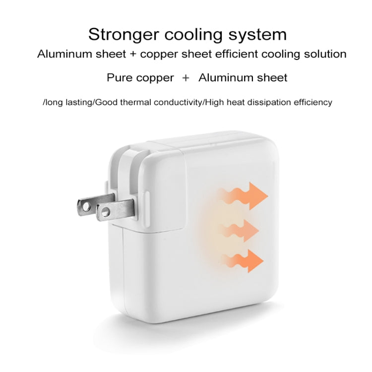 เครื่องชาร์จแบบพกพา Type-C Power Adapter 87W พร้อมสายชาร์จ Type-C ยาว 1.8 ม. ปลั๊ก US, 87W US Plug