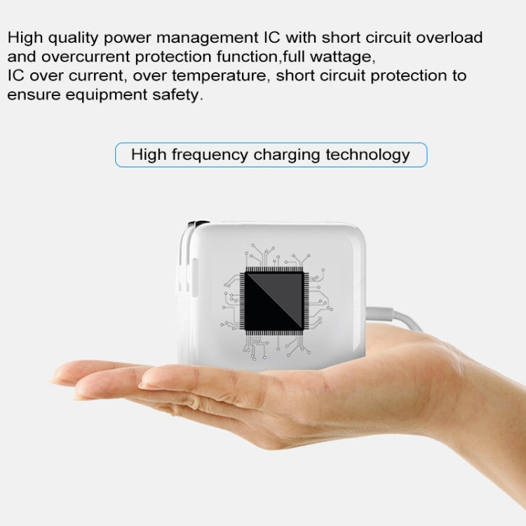 เครื่องชาร์จแบบพกพา Type-C Power Adapter 87W พร้อมสายชาร์จ Type-C ยาว 1.8 ม. ปลั๊ก US, 87W US Plug