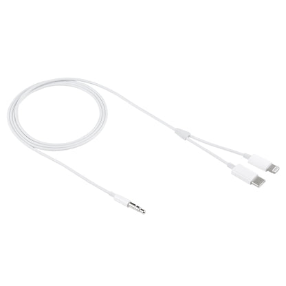MH-CM32 8 Pin & Type-C ถึง 3.5 มม. แจ็คสายสัญญาณเสียงโทรศัพท์มือถือ, MH-CM32
