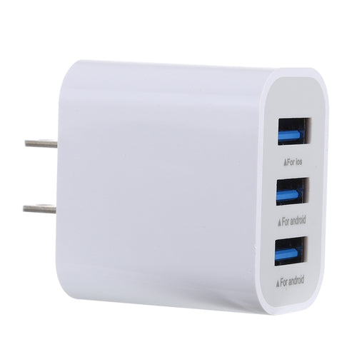 3.1A 3 พอร์ต USB ที่ชาร์จด่วนที่ชาร์จสำหรับเดินทาง, ปลั๊ก US, LZ-528 US