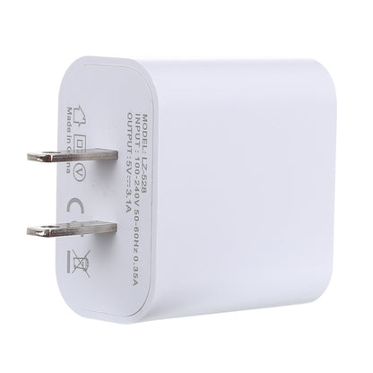 3.1A 3 พอร์ต USB ที่ชาร์จด่วนที่ชาร์จสำหรับเดินทาง, ปลั๊ก US, LZ-528 US