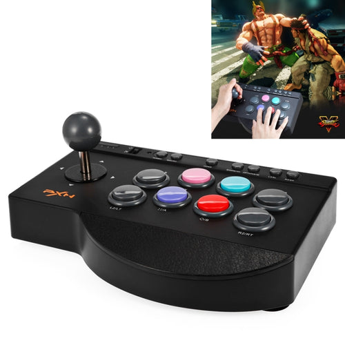 PXN PXN-0082 Gladiator Street Machine เกม Handle Rocker Controller สำหรับ Nintendo Switch / PC / ระบบ Android / PS3 / PS4 / XboxOne, PXN-0082