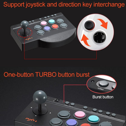 PXN PXN-0082 Gladiator Street Machine เกม Handle Rocker Controller สำหรับ Nintendo Switch / PC / ระบบ Android / PS3 / PS4 / XboxOne, PXN-0082