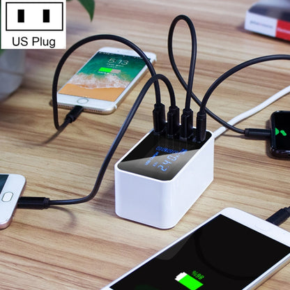 CDA30 20W 3 พอร์ต USB พอร์ต USB-C / Type-C เครื่องชาร์จมัลติฟังก์ชั่นพร้อมจอแสดงผล LED, ปลั๊ก US, US Plug