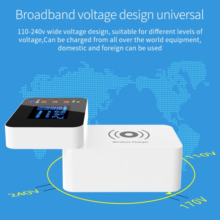 CDA33Q 40W QC 3.0 USB 3 พอร์ต USB พอร์ต USB-C / Type-C เครื่องชาร์จมัลติฟังก์ชั่นพร้อมจอแสดงผล LED, ปลั๊ก AU, AU Plug