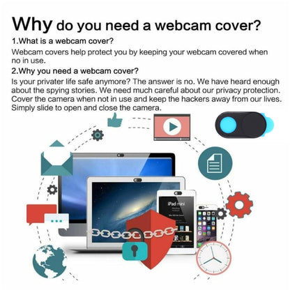 3 ชิ้น Universal Ultra-thin Design Magnet WebCam Cover ฝาครอบกล้องสำหรับเดสก์ท็อปแล็ปท็อปแท็บเล็ตโทรศัพท์