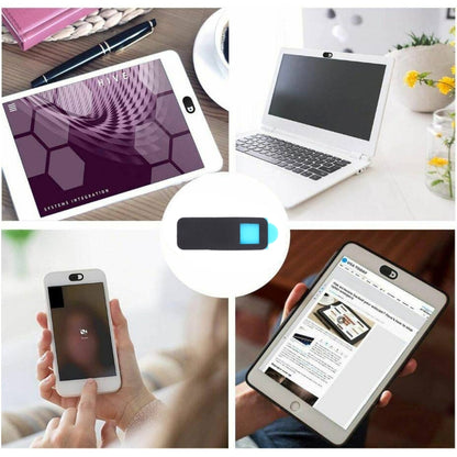 3 ชิ้น Universal Ultra-thin Design สี่เหลี่ยมผืนผ้าเว็บแคมฝาครอบกล้องสำหรับเดสก์ท็อปแล็ปท็อปแท็บเล็ตโทรศัพท์