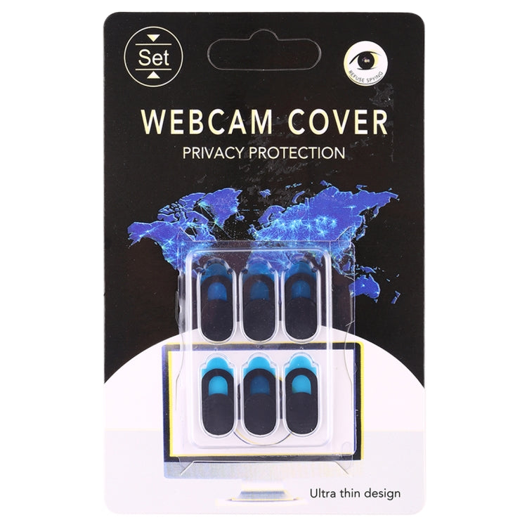 6 ชิ้น Universal Ultra-thin Design WebCam Cover ฝาครอบกล้องสำหรับเดสก์ท็อปแล็ปท็อปแท็บเล็ตโทรศัพท์