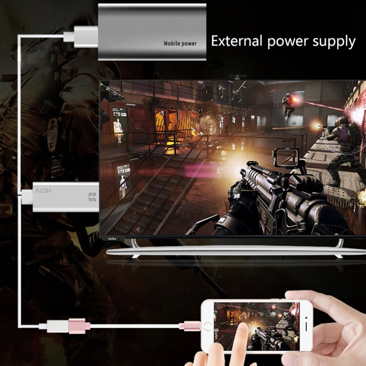 Onten 7562 USB Female to HDMI Phone to HDTV Adapter Cable สำหรับ iPhone / Android